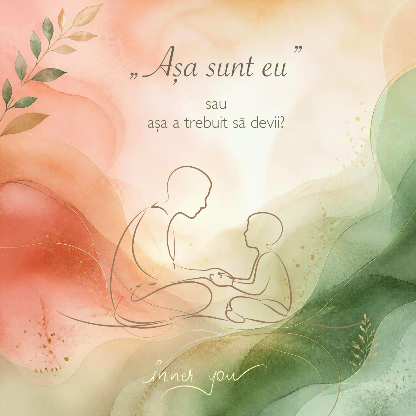 Vindecă-ți copilul interior - Ilustrație abstractă pentru serviciile de consiliere transpersonală online pe inneryou.ro